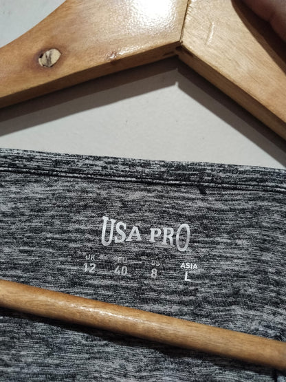 USA Pro Grey Marl Pro-Dry Training Tee