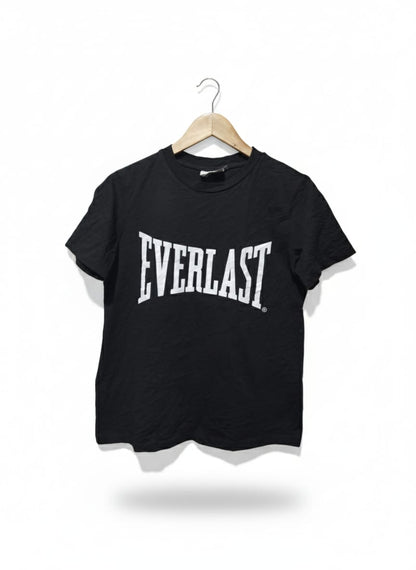 EVERLAST | L |  Bust 18 |Black | Short-Sleeve, Crew-Neck T-Shirt |Cotton