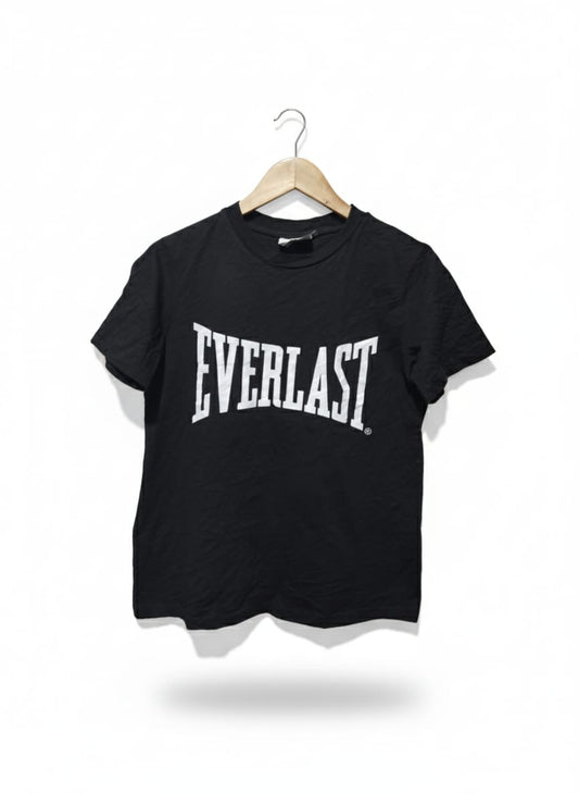 EVERLAST | L |  Bust 18 |Black | Short-Sleeve, Crew-Neck T-Shirt |Cotton