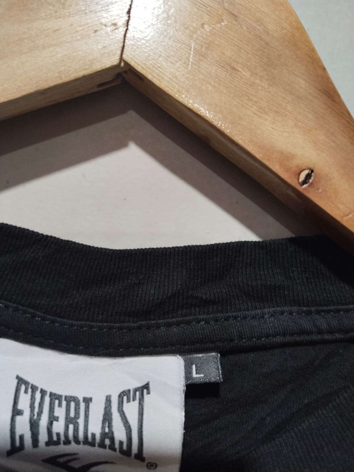 EVERLAST | L |  Bust 18 |Black | Short-Sleeve, Crew-Neck T-Shirt |Cotton