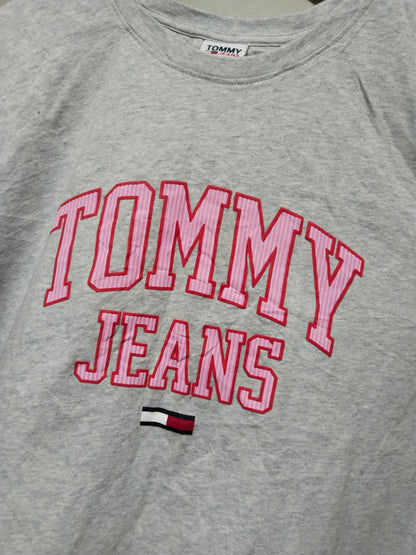 TOMMY JEANS | L | Bust 22 |Varsity Logo T-Shirt