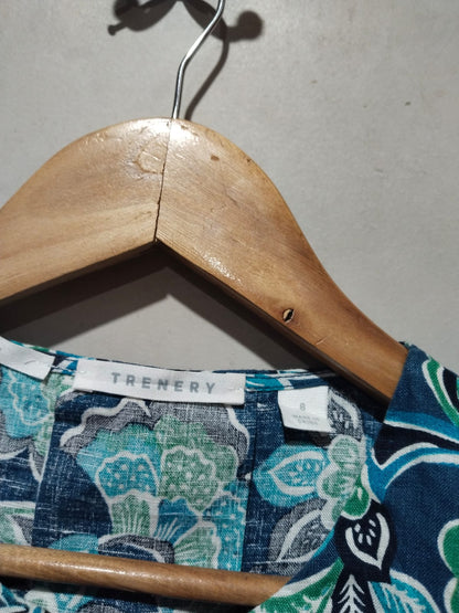 TRENERY | M | Bust 19 |Noelle Kimono |Kyoto Festival Blue |VISCOSE