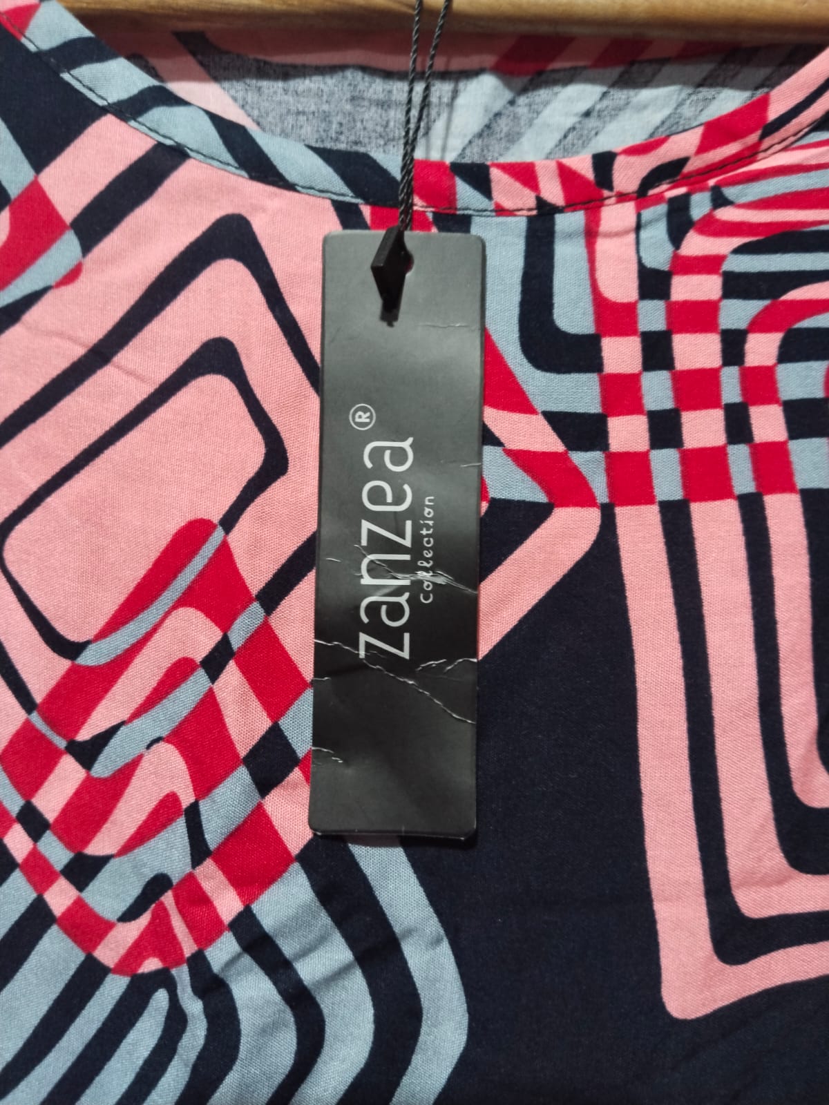 ZANZEA|XL|Bust 21||Women O-neck Short Sleeve Summer Geometric Printed Loose Long Dress