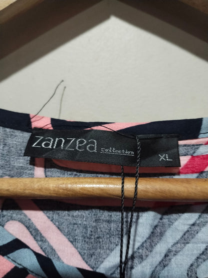 ZANZEA|XL|Bust 21||Women O-neck Short Sleeve Summer Geometric Printed Loose Long Dress