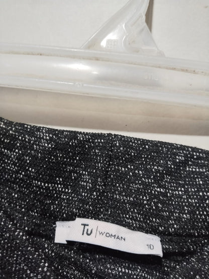 TU WOMAN |M|Waist 30|High-Waist Metallic Sparkle Wide-Leg Pants