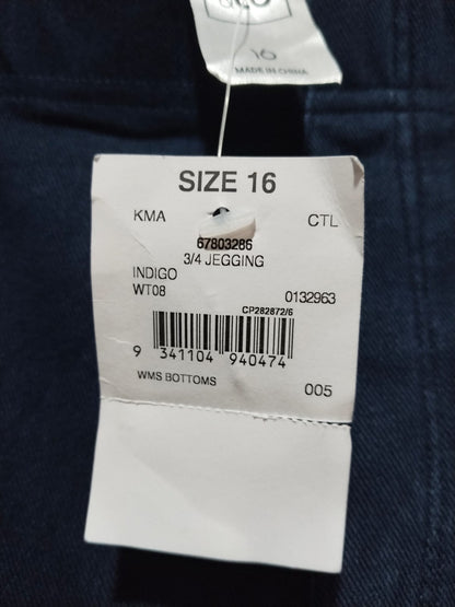 CLOTHING & CO |XL|Waist 33|Women's Navy Blue Stretch Jeggings