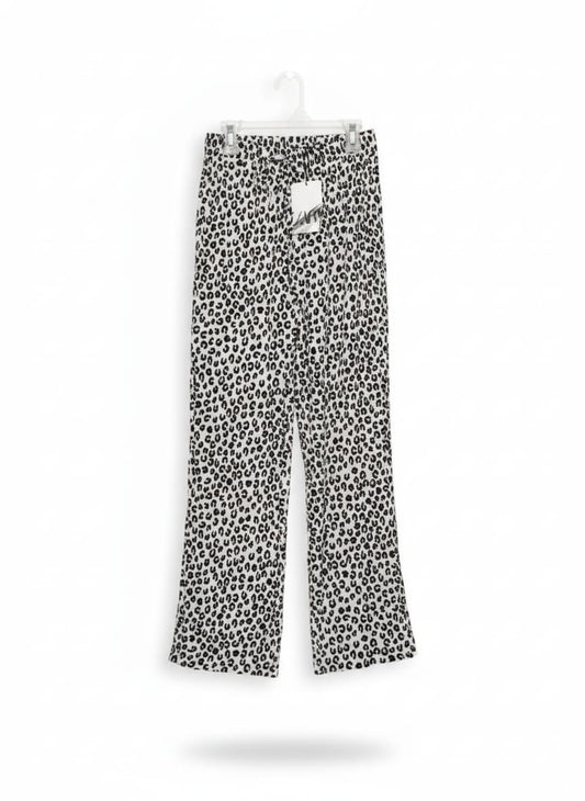 ZARA |M|Waist 24|Leopard Print Wide Leg Trousers