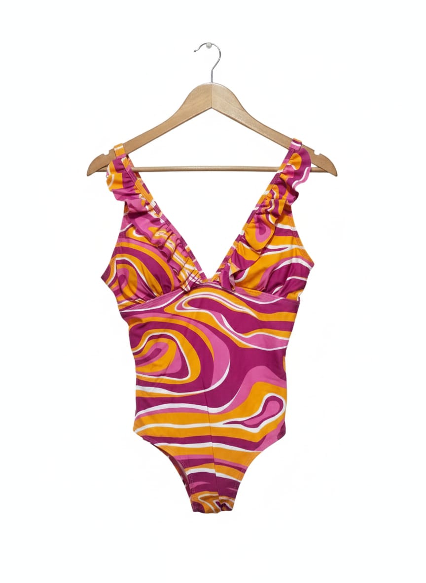 SERRA|L|BUST16.5|Ladies Premium Swimsuit Swirl Print