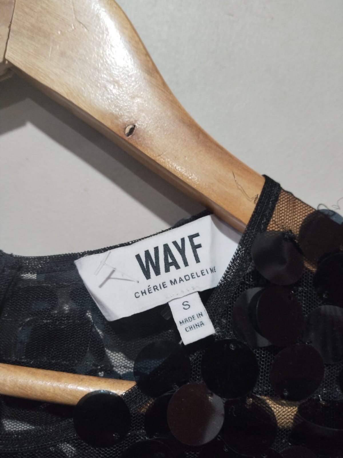 WAYF CHERIE MEDILIENE|S|Bust 17|Sleeveless Disc Sequin Trapeze Dress