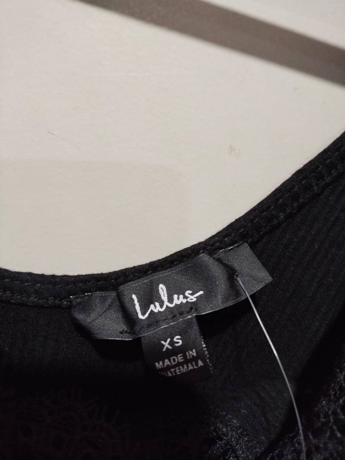 LULUS|XS|BUST 11| Ravalli Black Lace Ribbed Sleeveless Bodysuit