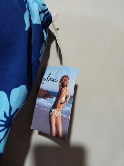 LEILANI|M|BUST 14|Blue Hibiscus One Piece Swimsuit
