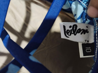 LEILANI|M|BUST 14|Blue Hibiscus One Piece Swimsuit