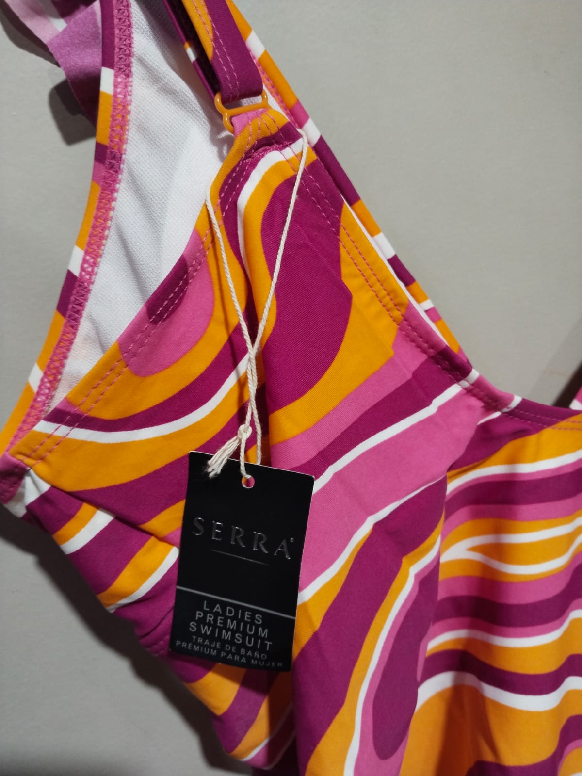 SERRA|L|BUST16.5|Ladies Premium Swimsuit Swirl Print