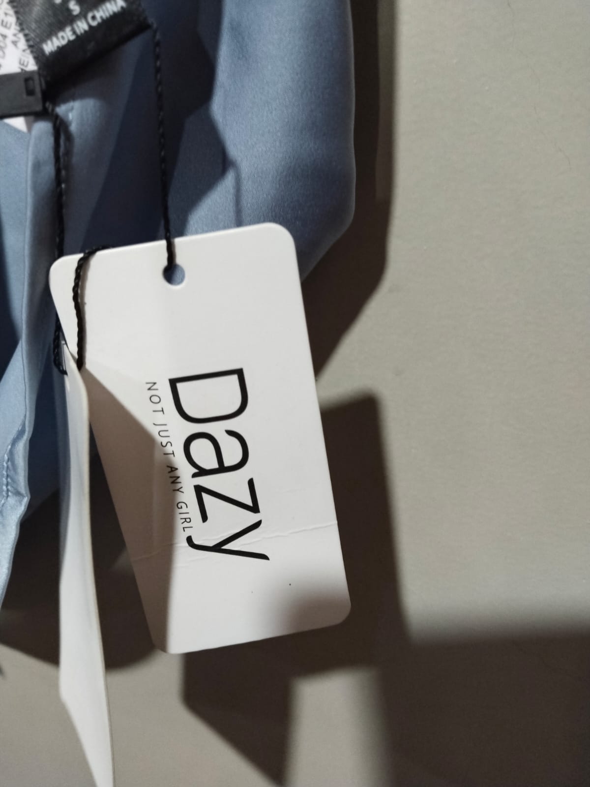 DAZY|S|BUST 15|Dusty Blue Sleeveless Satin Top