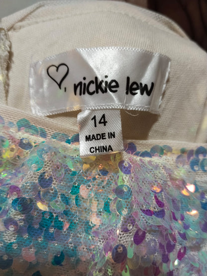 NICKIE LEW|L/XL|13.5 YOUTH |Sequin Maxi Party Dress