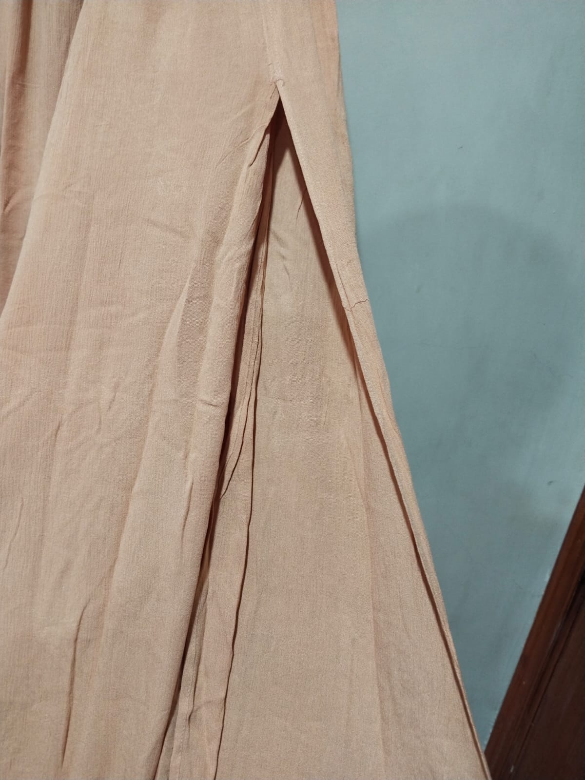 REWASH|L|WAIST 24|BEIGE PALAZZO TROUSERS