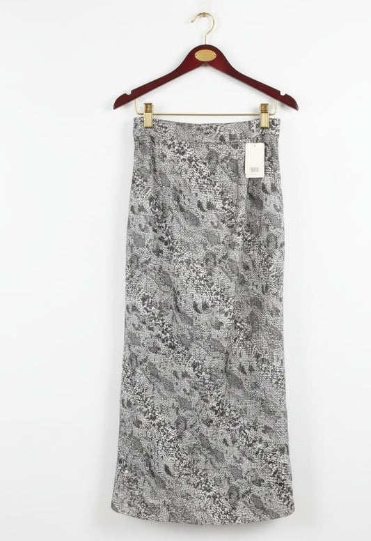FREE PEOPLE|M|WAIST 32|Snakeskin Print A-Line Skirt