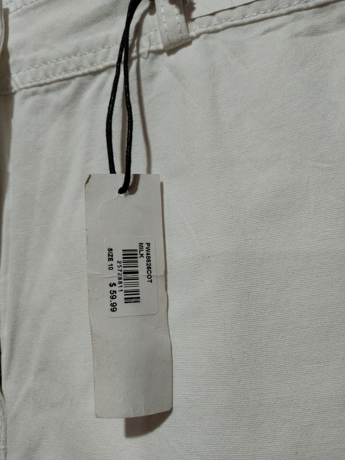 HIGH RISE|M|WAIST 31|WHITE HIGH-WAISTED WIDE-LEG CROPPED JEANS