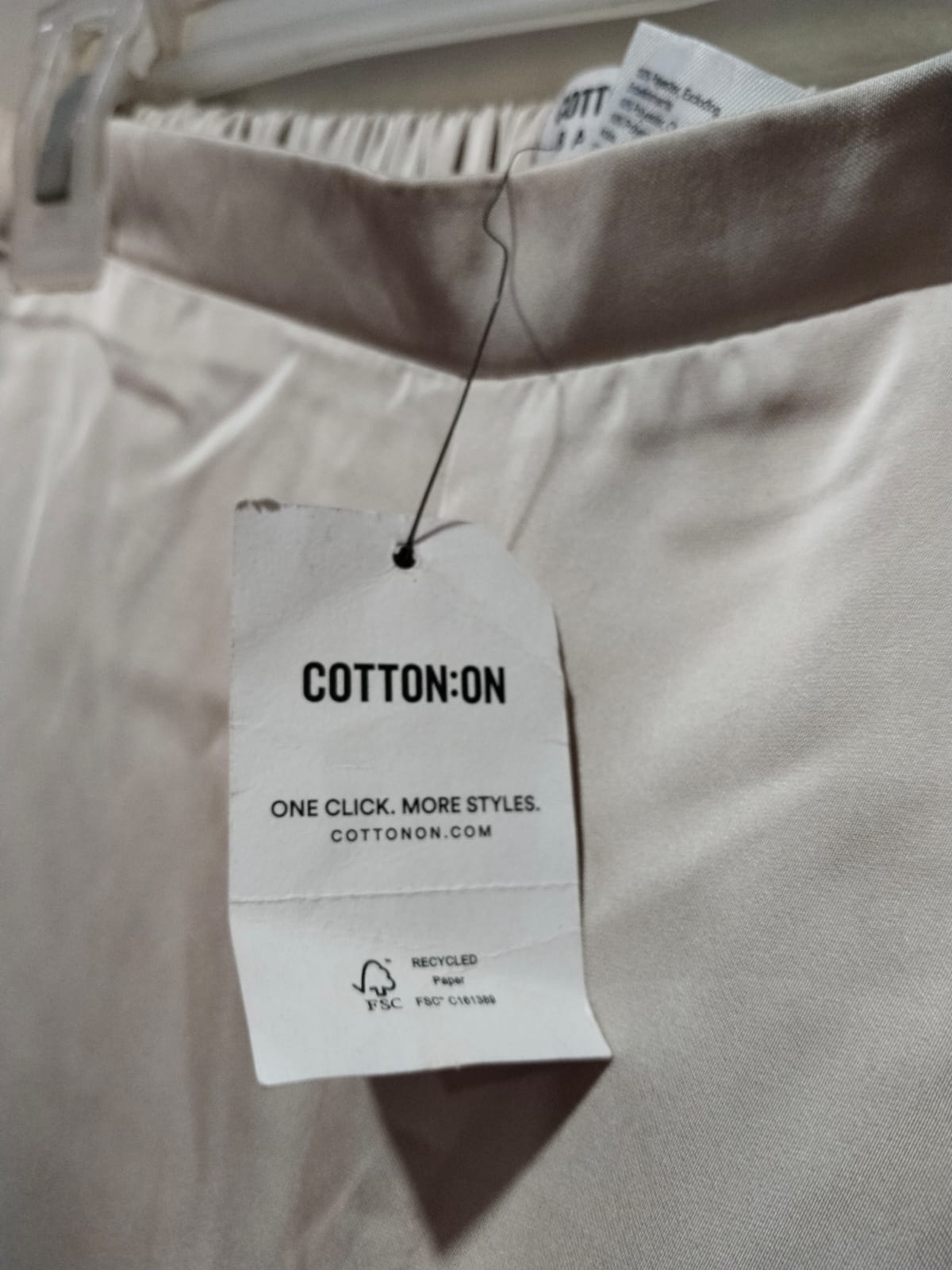COTTON ON|S|WAIST 26|SATIN WIDE-LEG TROUSERS
