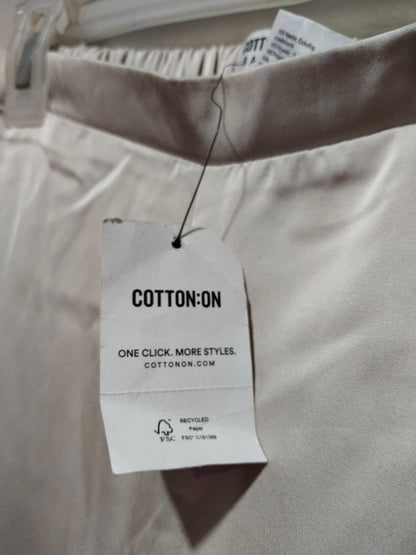 COTTON ON|S|WAIST 26|SATIN WIDE-LEG TROUSERS