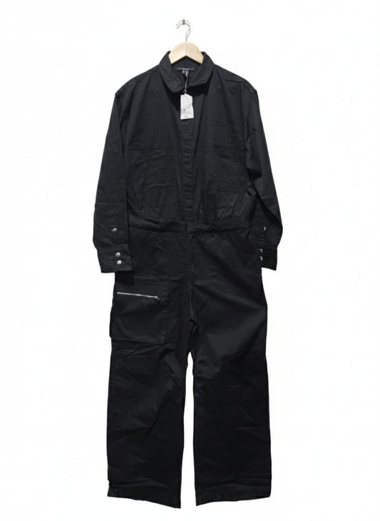 FOREVER 21|XL|BUST 21| UTILITARIAN CARGO JUMPSUITS BLACK