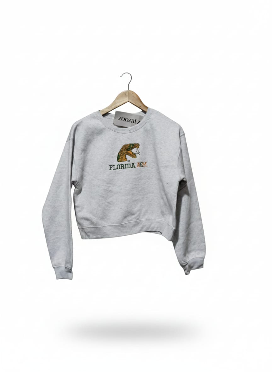 ZOOZATZ|M|BUST 21|RATTLERS SPORT CROP CREW SWEATSHIRT