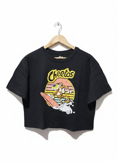 FOREVER21 CHEETOS|XL|BUST 21|B12| CHEETOS SURFING CHESTER CATCHING WAVES T-SHIRT