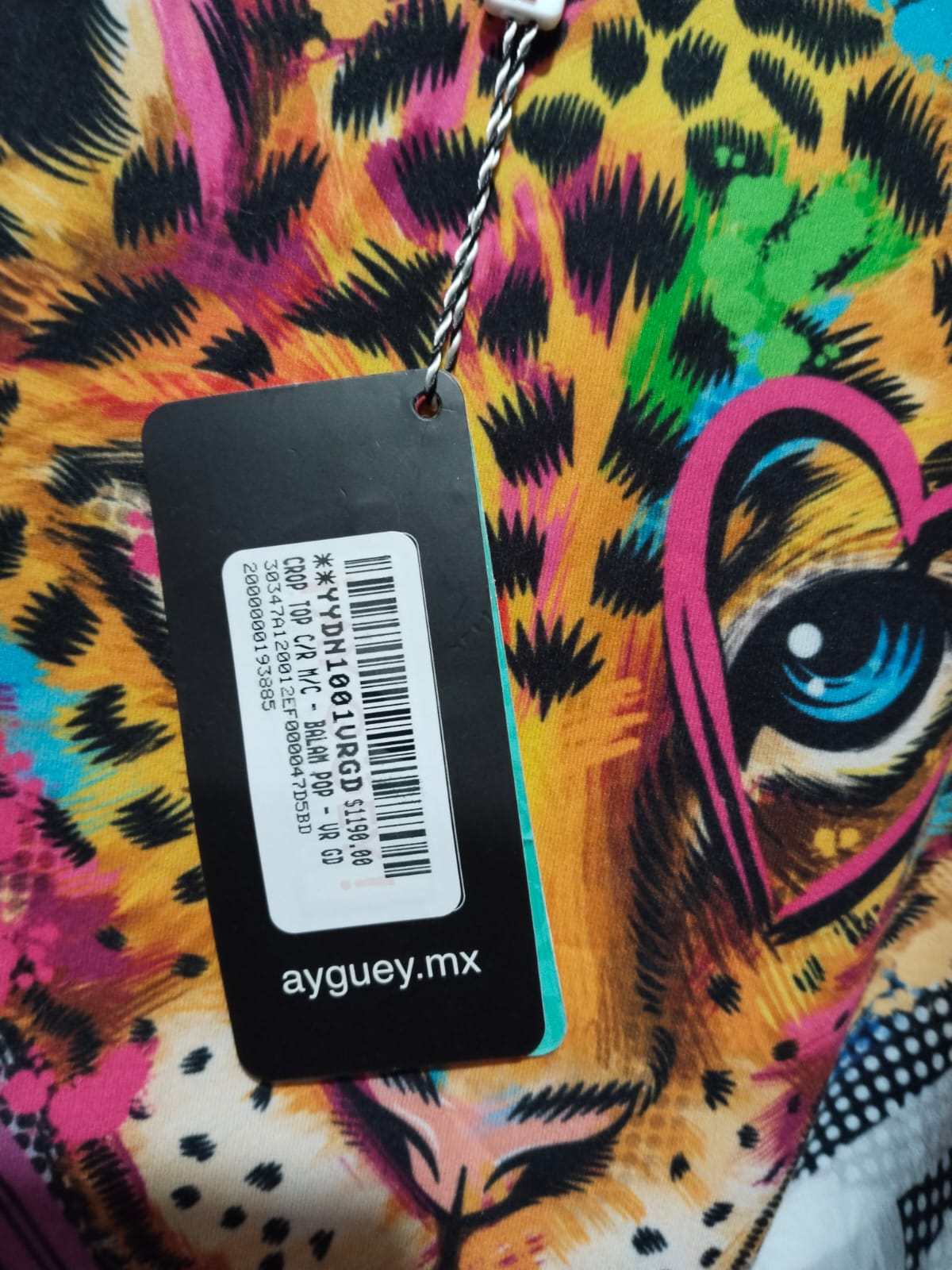 IAY GUAY|L|BUST 19| MEXICAN GRAPHIC PRINT JAGUAR T-SHIRT