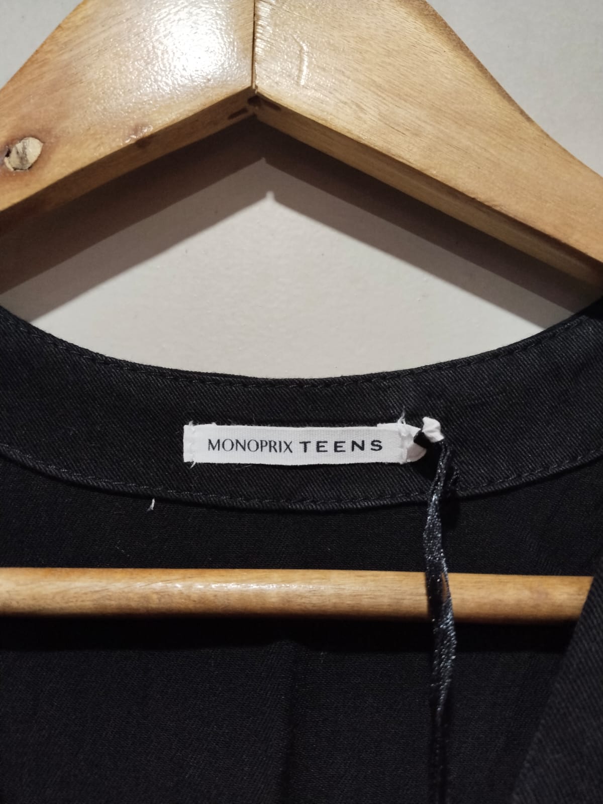 MONOPRIX TEENS|M|BUST 17|BLACK WRAP V-NECK JUMPSUIT