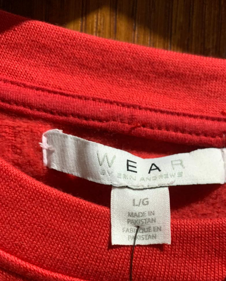 WEAR|L|BUST 23|CROPPED CREWNECK SWEATSHIRT