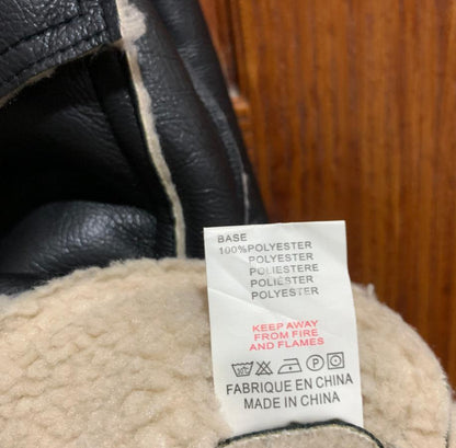 FLAM MODES|L|BUST 22|BLANKNYC WOMEN'S SHERPA BONDED MOTO JACKET