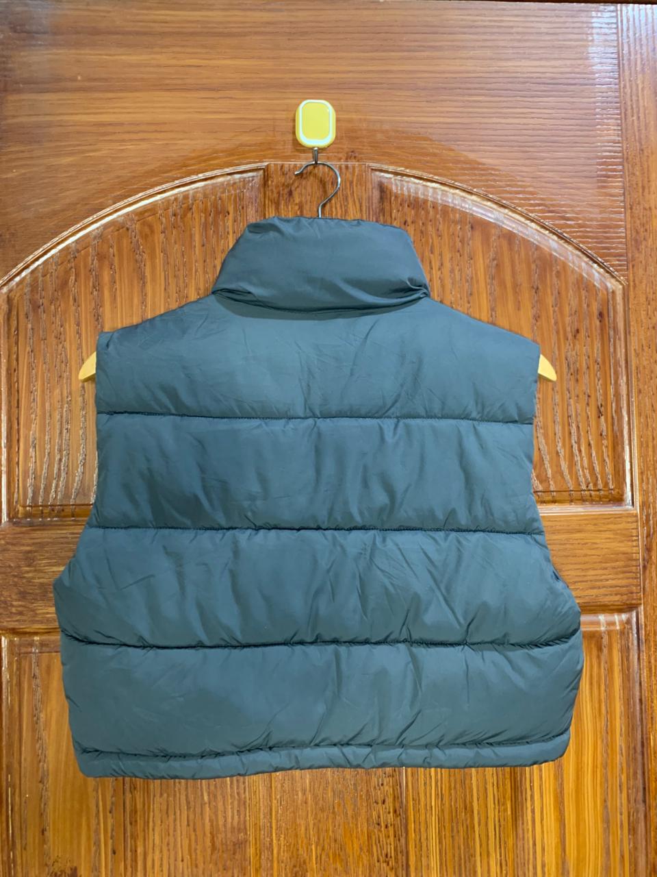 DONT CALL ME|XS|BUST 19.5| OVERSIZED PUFFER VEST WITH A HIGH COLLAR