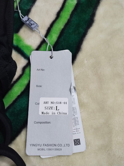 YIRA|L|BUST 13|Ladder Cutout Halter Neck One-Piece Swimsuit