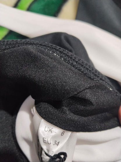 CARVICO|S|BUST 13|Asymmetrical Two Tone One Piece Swimsuit