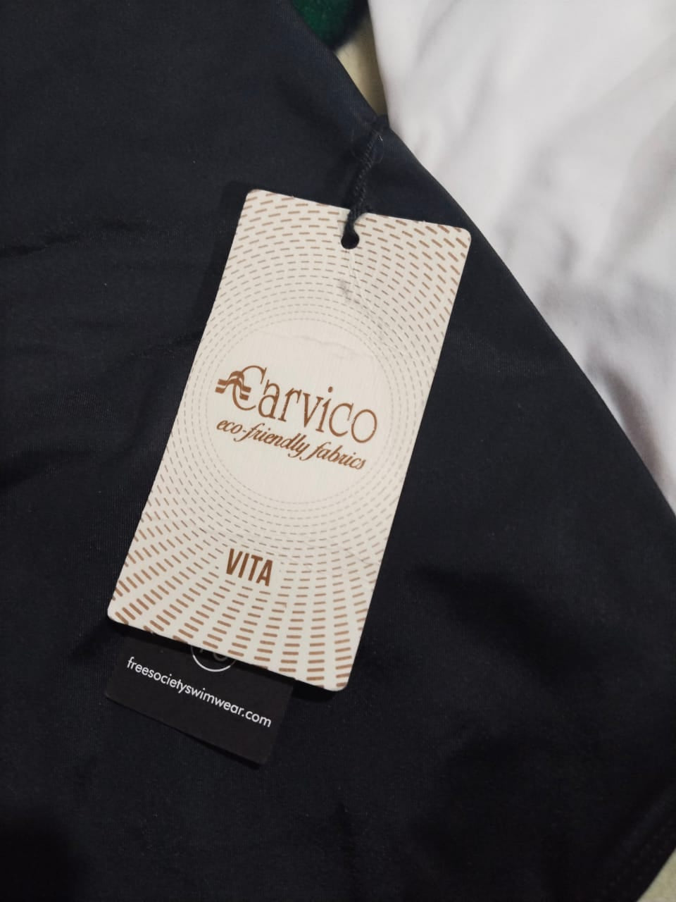 CARVICO|S|BUST 13|Asymmetrical Two Tone One Piece Swimsuit