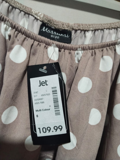 MASSUMI|M|BUST 15|Off The Shoulder Polka Dot Bodysuit