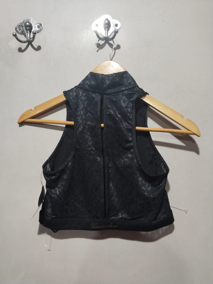 VICTORIA'S SECRET|S|BUST 12|Black Mesh Crop Top