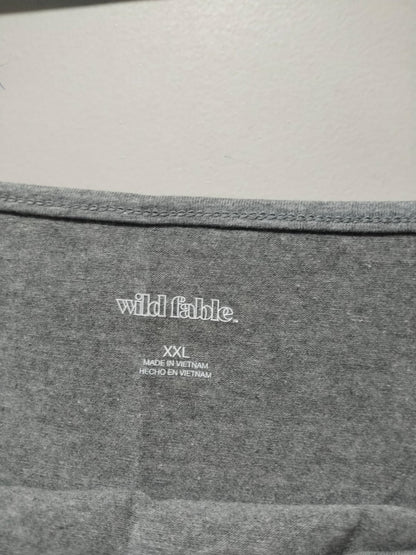 WILD FABLE|XXL|BUST 16.5|Grey Spaghetti Strap Crop Top