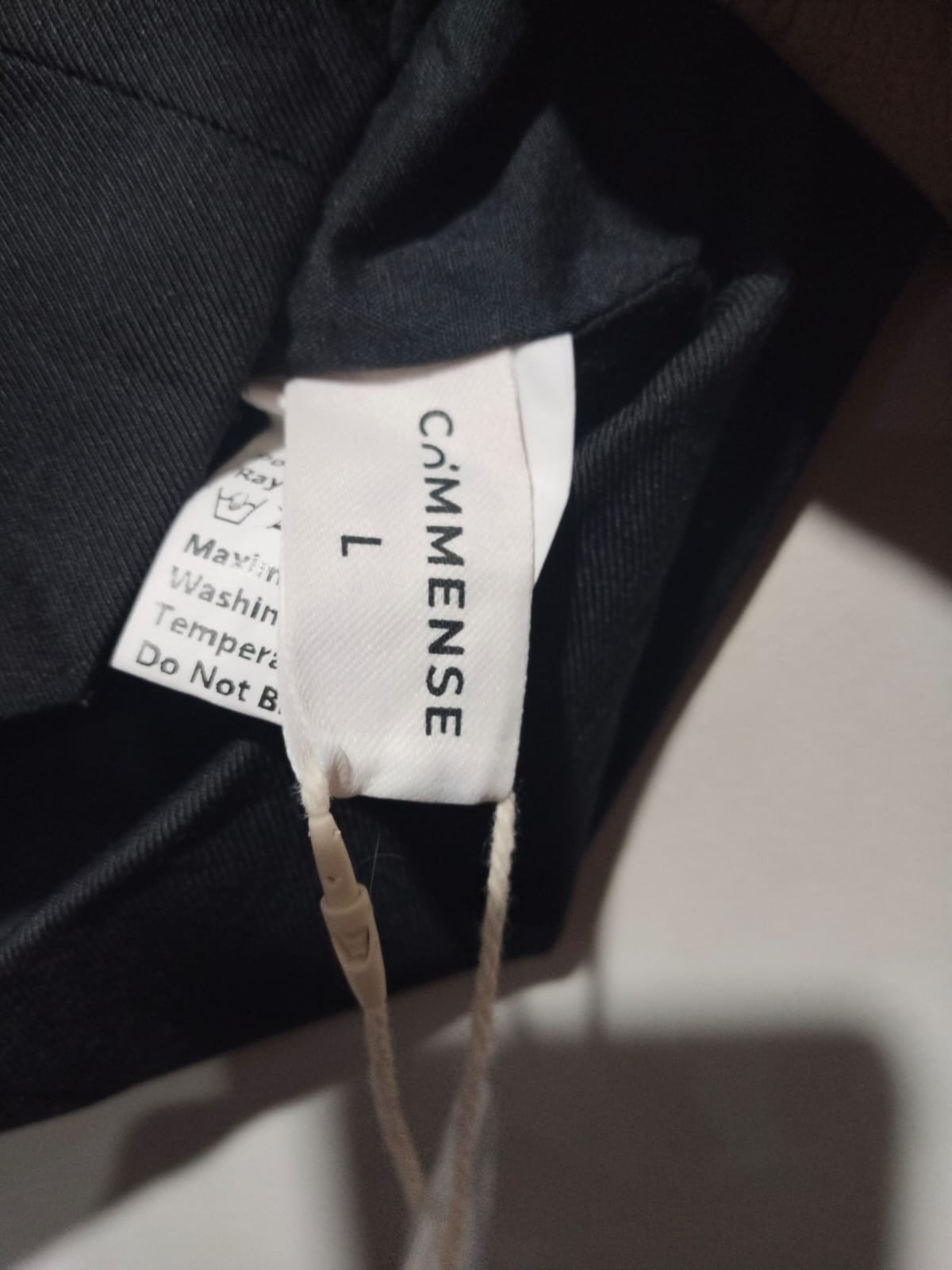 COMMENSE |L|BUST 18|Black Square Neck Button-Front Crop Top
