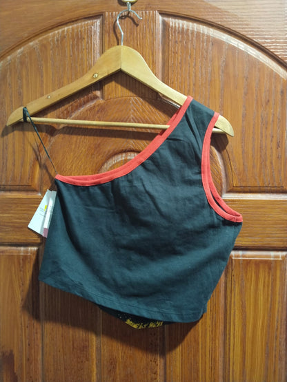 Def Leppard|M|BUST 15| One Shoulder Tank Top - Black