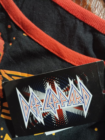 Def Leppard|M|BUST 15| One Shoulder Tank Top - Black