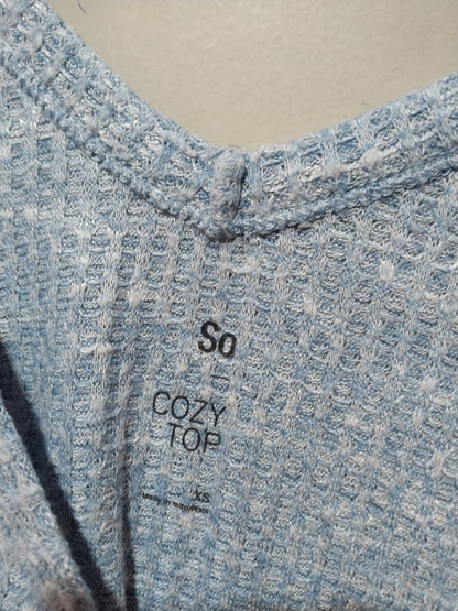 SO |XS|BUST 20.5|Madewell Waffle-Knit Relaxed V-Neck Top