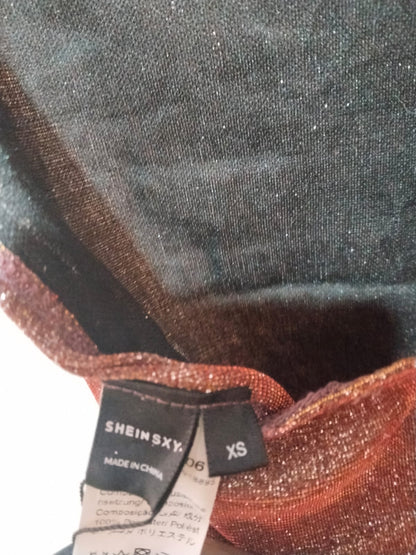 SHEIN SXY|XS|LENGTH 28|Shimmery Glitter Bodycon Mini Dress