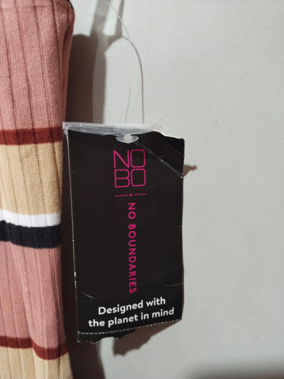 NO BOUNDARIES|XS|BUST 11.5|Stripe Perfect Ribbed Tank Midi Dress