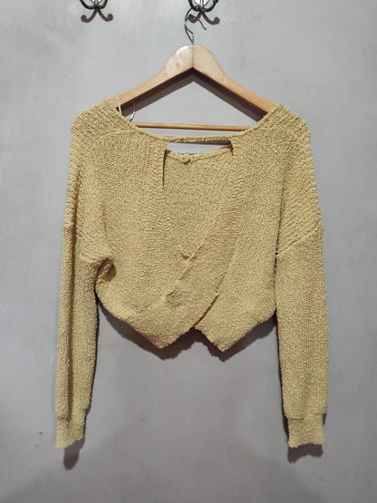 DEBUT|S|BUST 21.5|Chunky Knit Cropped Sweater
