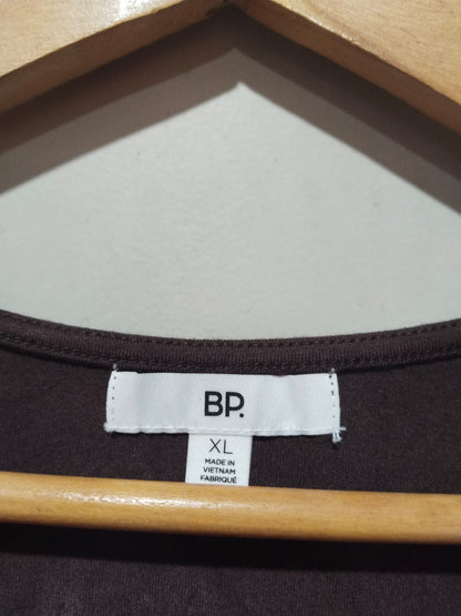 BP NORDSTORM|XL|BUST 18.5|Dark Brown Ring Detail Cut Out Long Sleeve Top
