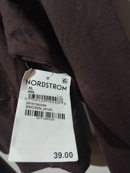 BP NORDSTORM|XL|BUST 18.5|Dark Brown Ring Detail Cut Out Long Sleeve Top