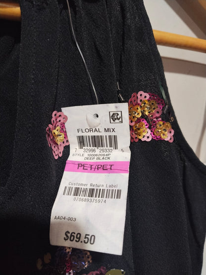 INC INTERNATIONAL CONCEPTS|XS|BUST 15| Women's Embellished Bubble Hem Halter Top