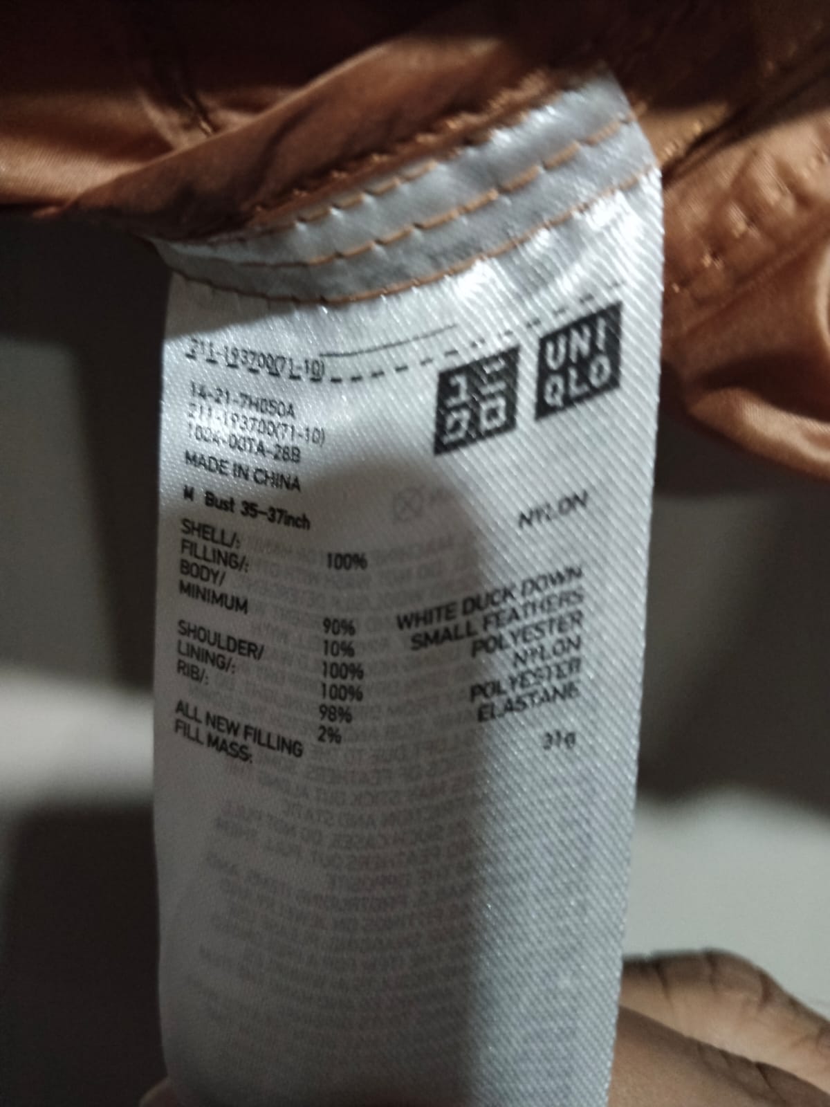 UNIQLO|M|BUST 18|Women's Ultra Light Down Vest