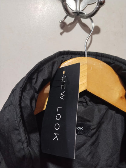 NEW LOOK|XL|BUST 27|Oversized Wave Quilted Jacket - Black